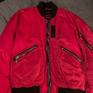 Red Bomber Jacket, size M